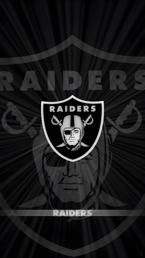 Stylish Raiders Team Logo Wallpaper for Your Phone
