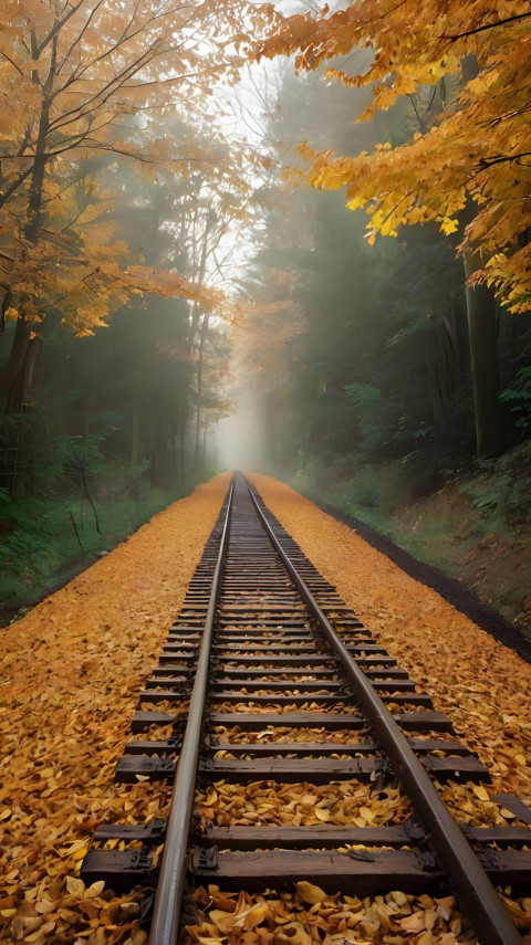 Beautiful Autumn Forest Mobile Image