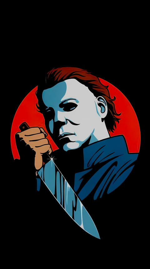 Michael Myers Terrifying Mask Close-Up in 4K For Mobile