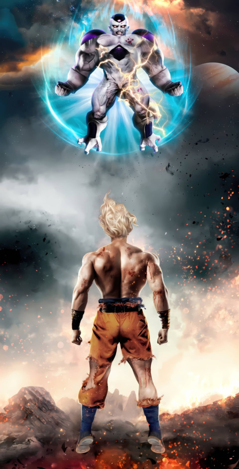 Dragon Ball Super Wallpaper with Goku in Action 4K