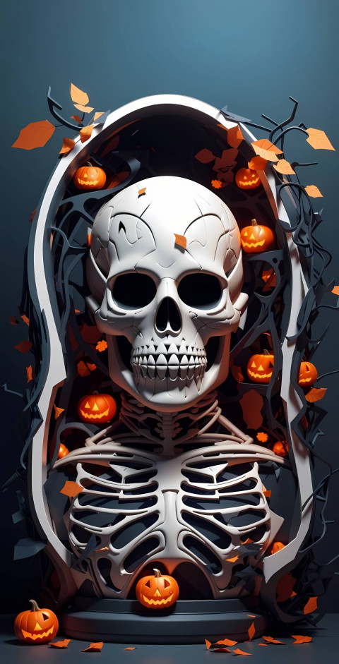 Spooky Portrait Halloween Phone Image