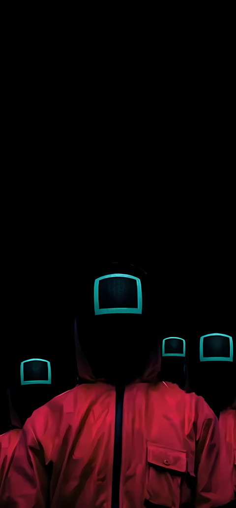 Squid Game Masked Guard 4K Mobile Wallpaper
