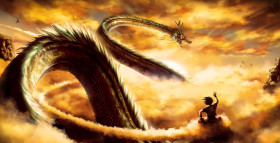 4K Goku Dragon Fist Desktop Background