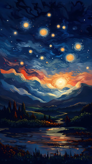 Artistic Watercolor Wallpaper for Smartphone Screen