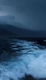 Calm and Peaceful Wave Mobile Phone Background