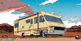 Cartoon Br Bad Van Art 4K Wallpaper use to Desktop