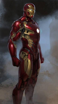 Cool Iron Man Wallpaper Featuring His Suit