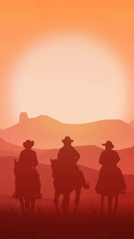 Cowboy With Horse in Picture 4K