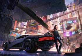 Cyberpunk Dystopian Future City Wallpaper for Phone 4K