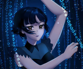 Dark Aesthetic Wednesday Addams Image