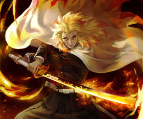 Demon Slayer Rengoku Desktop Photo