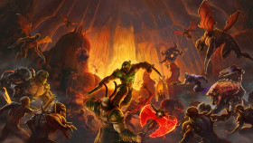 Doom Eternal Skull Desktop Background