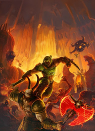Doom Slayer in Action Mobile Photo