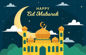 Eid Mubarak Celebrating Story Of Faith And Devotion Wallpaper