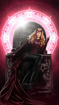 Elizabeth Olsen trendy mobile picture of Wonder Woman