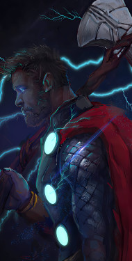 Epic Avengers Thor Mobile Wallpaper for Your Phone