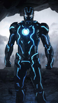 Epic Iron Man Wallpaper Featuring Action Shots
