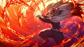 Epic Rengoku Desktop Background