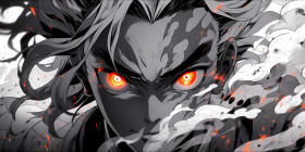 Flame Background Rengoku Wallpaper