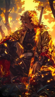 Flame Trail Kyojuro Rengoku HD