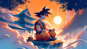 Goku Training Desktop Wallpaper 4K