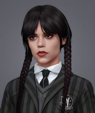Jenna Ortega Face Close Mobile Pic