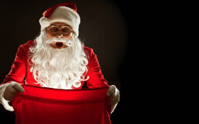 Jolly Santa Claus Christmas Wallpaper for PC