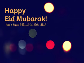 Joyous Celebration Of Eid Mubarak Wallpaper