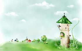 Kids Desktop Background with Fun Cartoon Theme HD