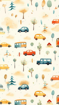 Kids iPhone Wallpaper with Fun Pattern