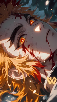 Kyojuro with Sword Mobile Photo