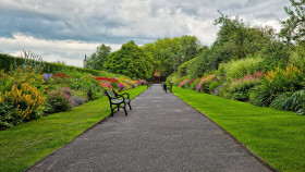 Lush Botanical Garden Desktop Background