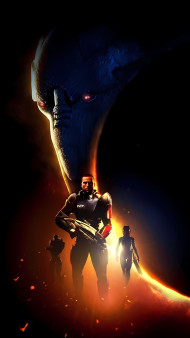 Mass Effect Phone 4K Wallpaper Art