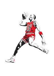 Michael Jordan Red Jersey 4K Wallpaper