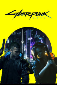 Neon Cyberpunk Yellow Background Wallpaper for Smartphone Device