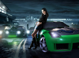 Neon Street Need for Speed Desktop Image