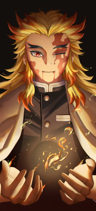 Rengoku Classic Flame Pose Image