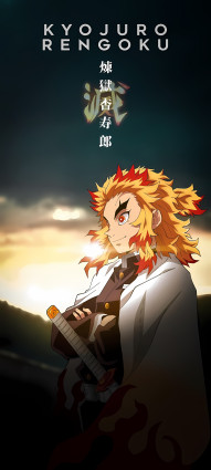 Rengoku Side View Anime Wallpaper