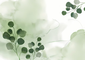 Sage Green Leaves Desktop Wallpaper