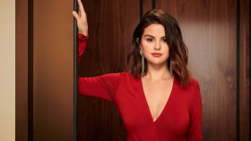 Selena Gomez Red Dress Photoshoot PC Wallpaper
