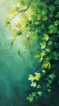 Soft & Elegant Tree Watercolor iPhone Wallpaper to Enjoy HD
