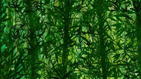 Soft Wind in Bamboo Desktop Background 4K