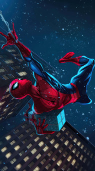 Spiderman Action Pose HD Wallpaper