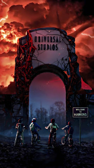 Stranger Things and Hawkins Gate Squad Entry 4K Mobile