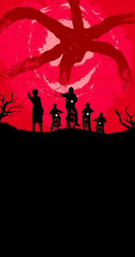 Stranger Things Superpower Feel Red 4K Mobile Wallpaper
