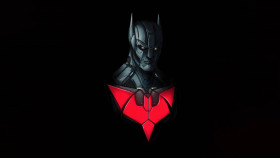 The Batman Minimalist Red Logo 4k Image