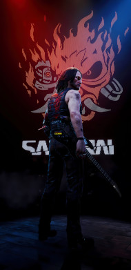 Urban Cyberpunk Samrai Wallpaper Futuristic Vibe